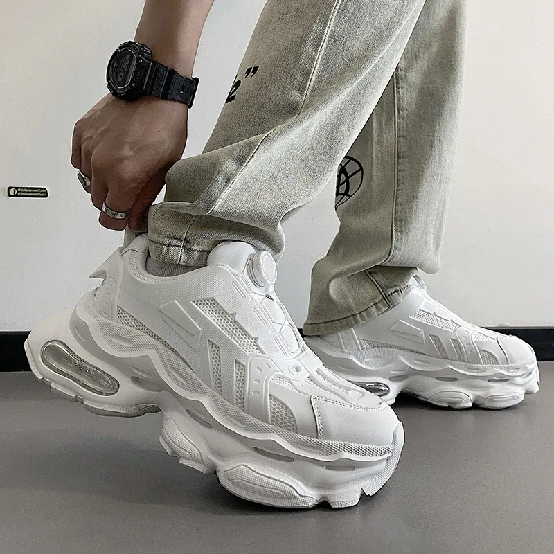 통기성 편안한 캐주얼 운동화 남성 두꺼운 바닥 미끄럼 방지 운동화 부드러운 바닥 Masculino Zapatillas Hombre Tenis