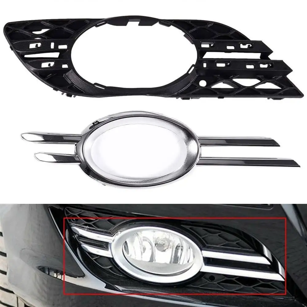 

Аксессуары для Mercedes-Benz W211 2007-2009, рамка противотуманной фары + гальванизированная Декоративная полоса 2118850822 2118851274, запчасти, Лидер продаж