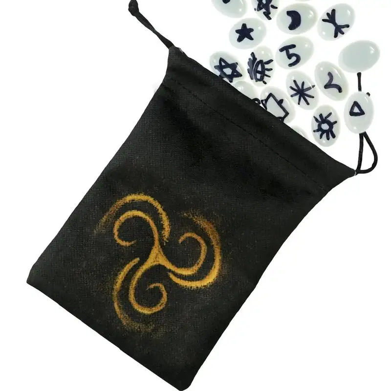 

Tarot Card Storage Bag Divination Pouch Drawstring Gift Bag 13x18cm Jewelry Pouch For Tarot Cards Game Dices Cosmetics Marble Cr