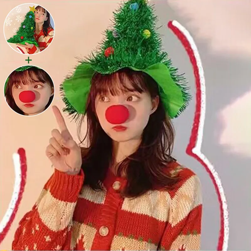 Christmas Hat Christmas Decoration Party Headwear Accessories New Year Supplies Headband New Year Gifts Party Dressup Decor