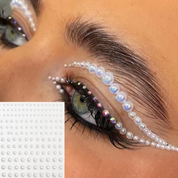 Diamond Disposable Tattoo Stickers 3D Face Jewelry Crystal DIY Eyes Face Body Rhinestones Waterproof Makeup Art Party Decoration