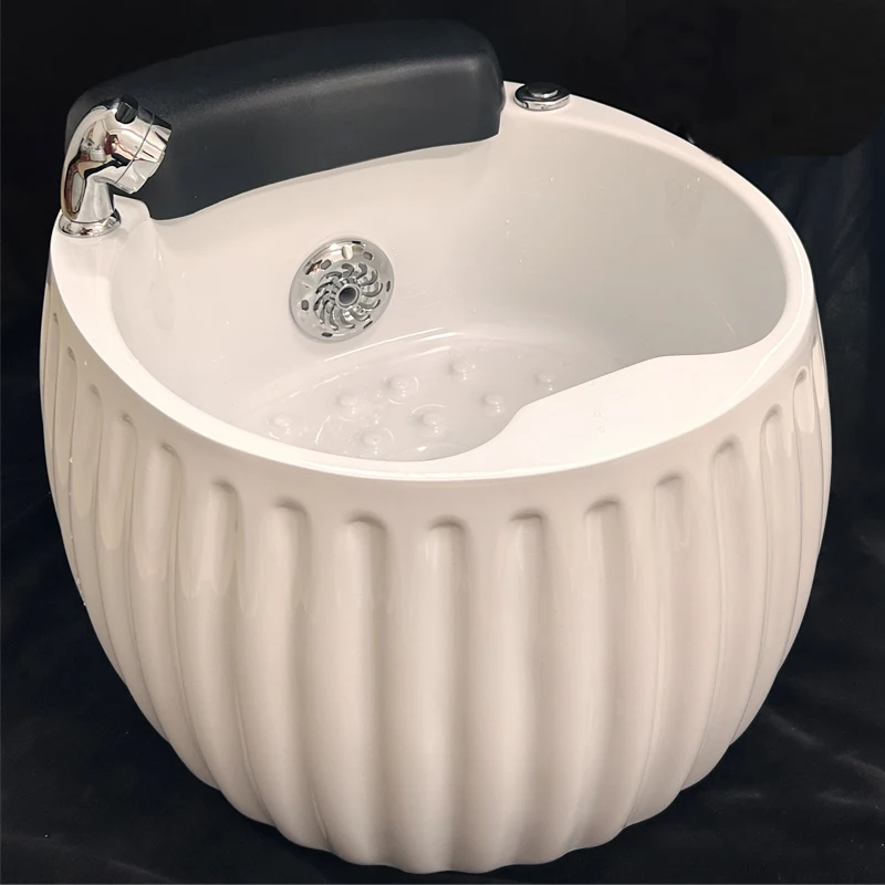 portable washing sink fiberglass pedicure sink bowl foot basin with jet