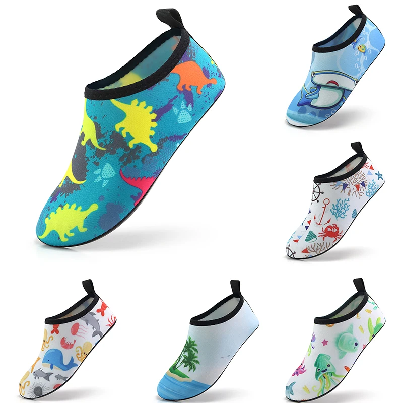Childs Indoor Toddler Shoes Floor Outdoor Parent-Child Beach Barefoot Speed Interference Water Swimming 20-35# For water shoes aqua shoes barefoot shoes