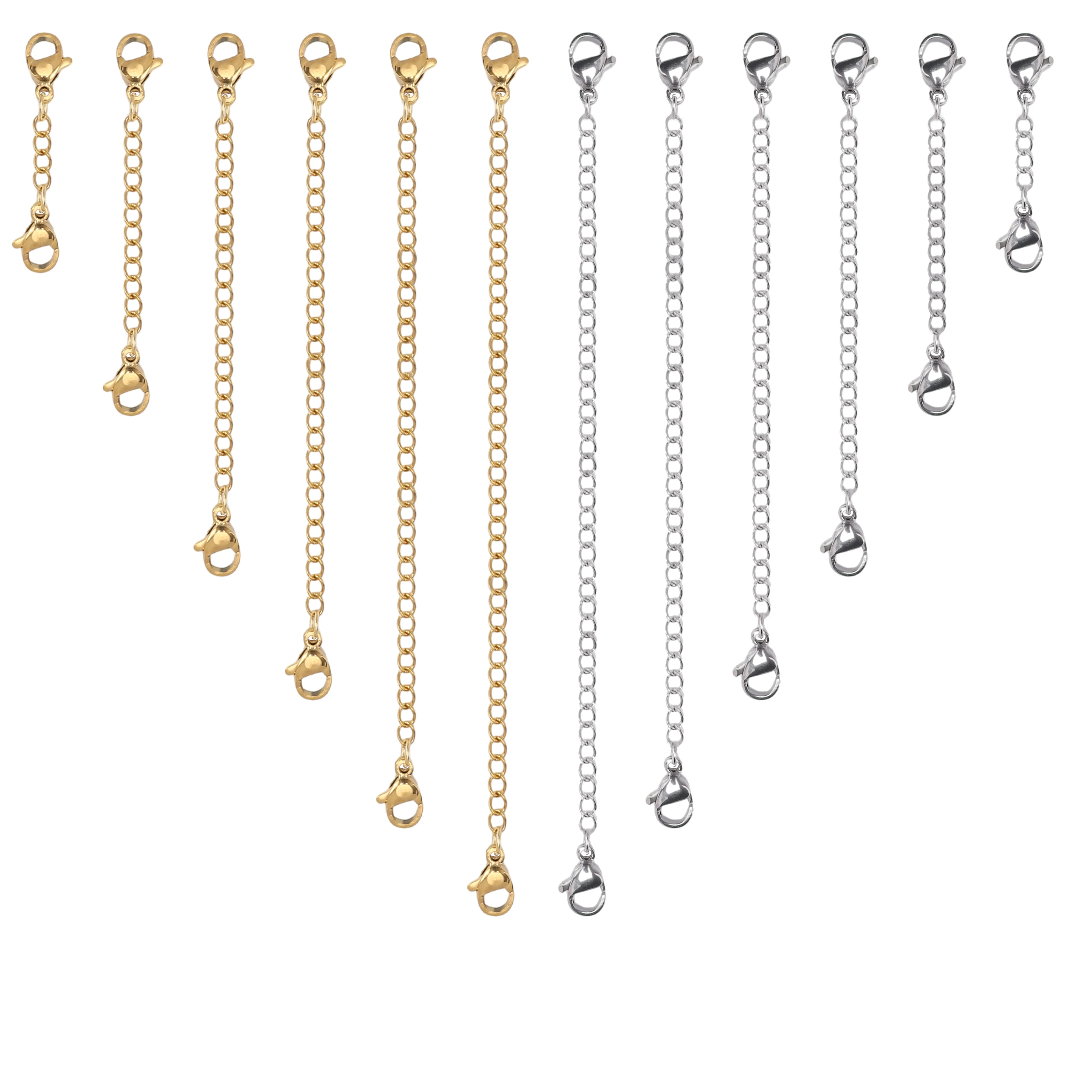 Stainless Steel Adjustable Extension Chain with Lobster Clasp