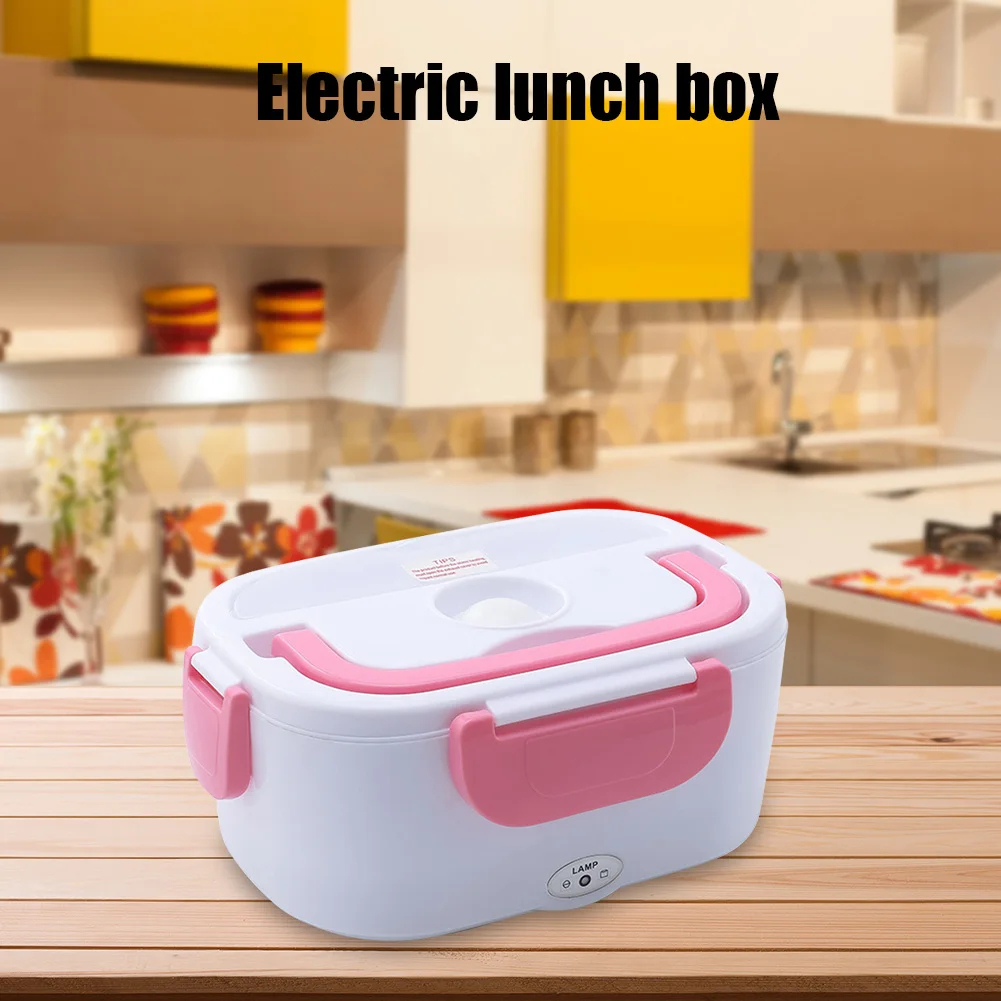 Boîte à déjeuner électrique Portable 12V-24V 110V 220V, Bento, chauffage  des aliments, cuiseur à riz, récipient plus chaud, service de vaisselle  pour