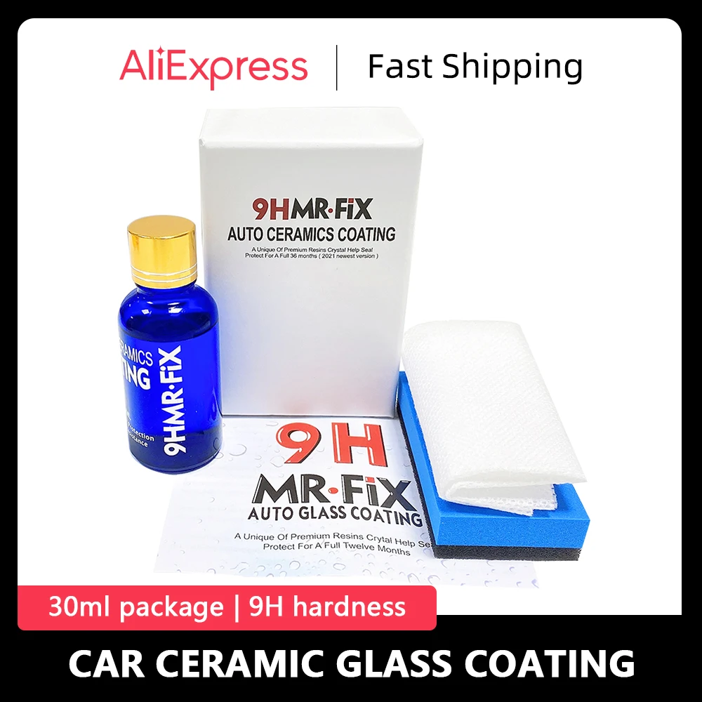 9H Car Polish Super Hydrophobic Glass Coating Motocycle Paint Care Anti-scratch Auto Detailing Glasscoat Car Liquid Ceramic Coat