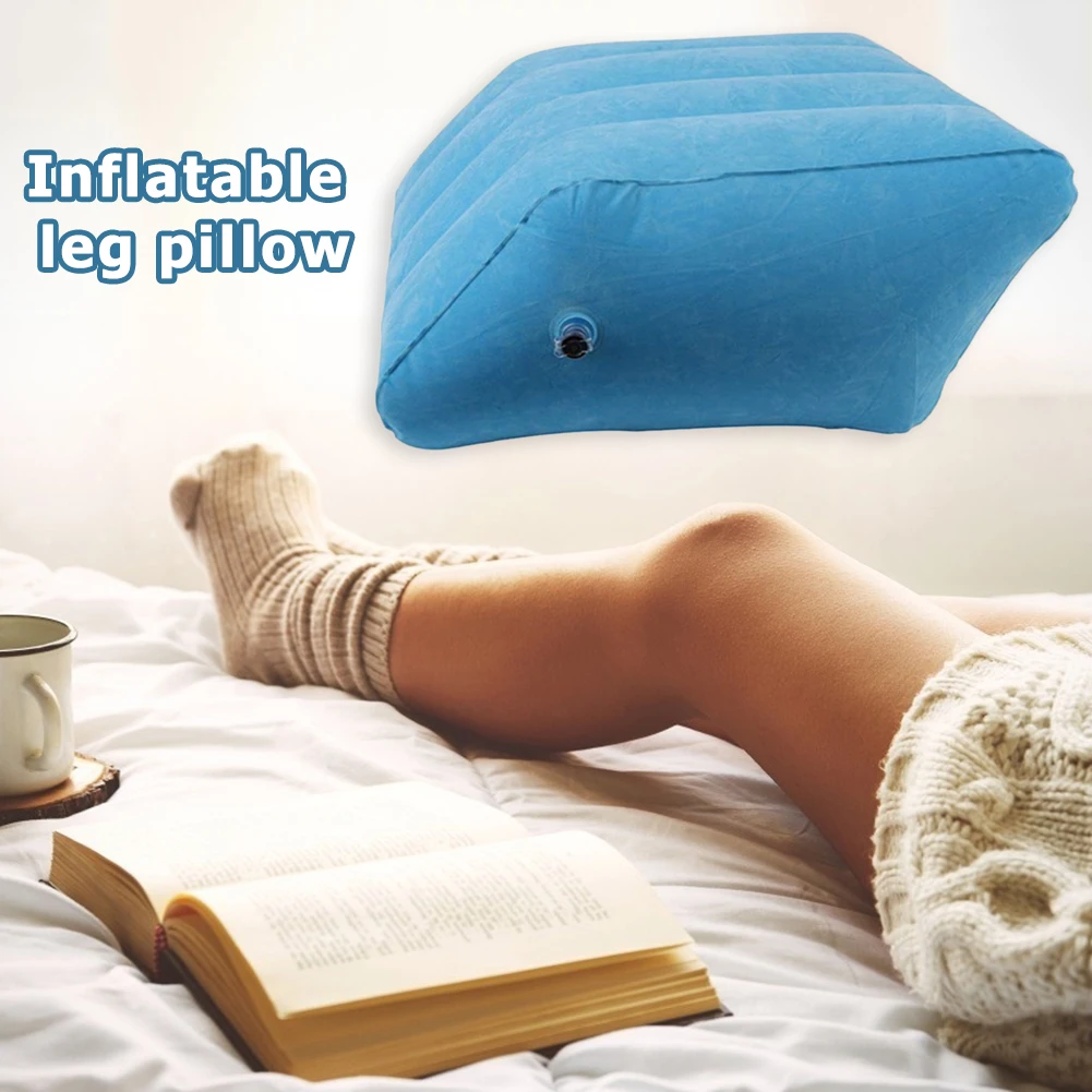 Inflatable Leg Pillow Portable PVC Lightweight Rest Raiser Body Knee