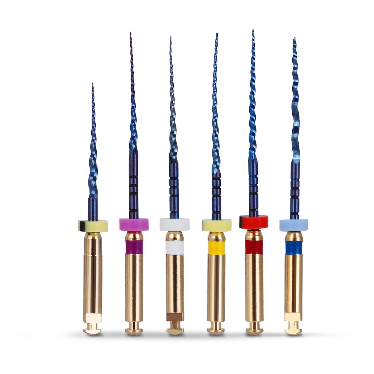 Azdent 6pcs/Pack 25mm SX Dental Files Root Canal Use Rotary Heat Activated  Endodontic Files Rotating File Dentistry Instruments 6