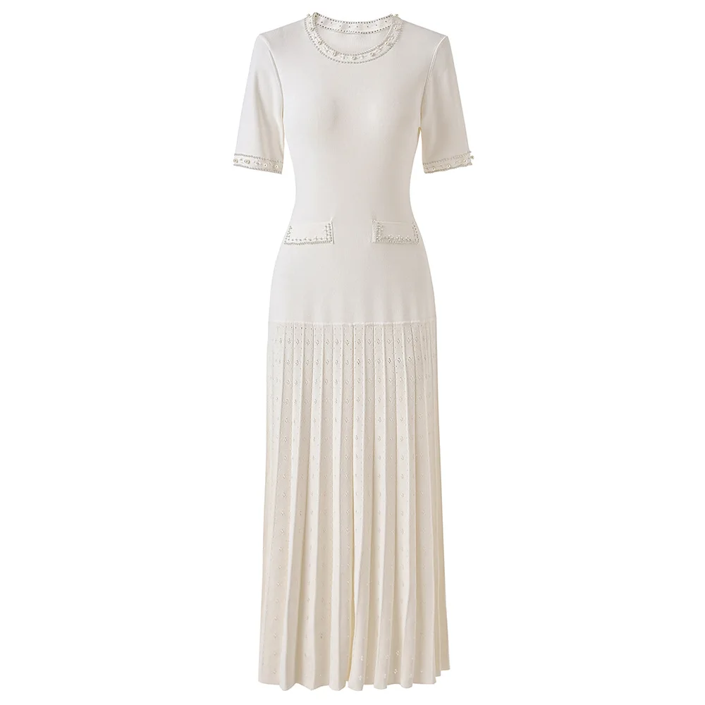 فستان خرز فرنسي فاخر 2025