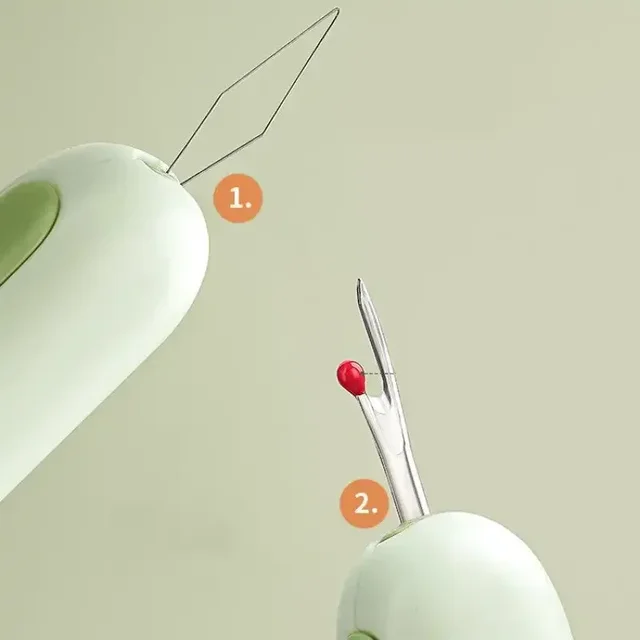 2-in-1 Needle Threader Sewing Tools,Easy Needle Threader Automatic Threader,Sewing Thread Remover Seam Ripper Stitch Unpicker 2