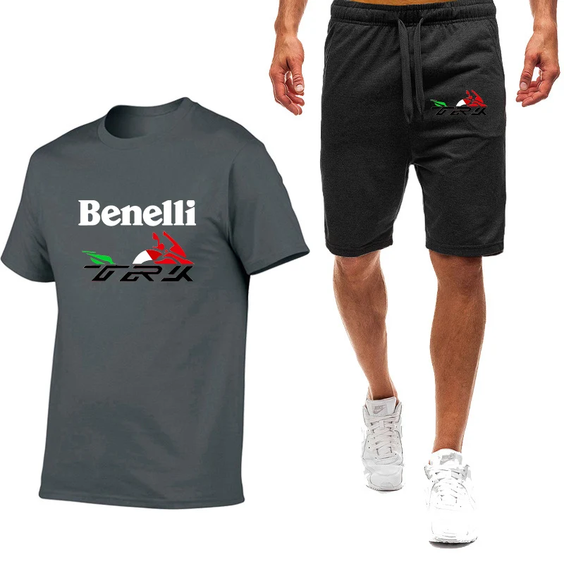 Benelli TRK 502X 2023 Summer style Popular Men Comfort New Nine Color Short Sleeved Suit Casual Short outdoors movement sets