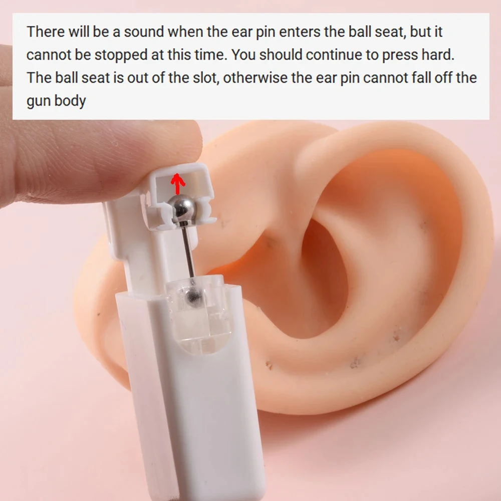 24PCS/Box Disposable Sterile Ear Piercing Unit Ear Cartilage Tragus Helix Piercing Gun More Safety Piercer Tool For Piercing