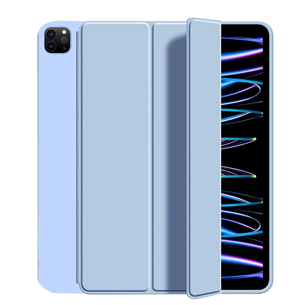Premium Three-Fold Stand Case with Soft TPU Back and Auto Wake Feature