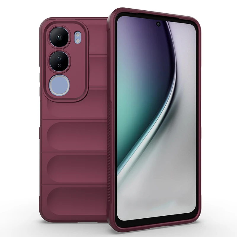 Enhanced Shockproof Rubber Silicone Protective Bumper Case for Vivo Y29 and Y19s (6.68 inch)