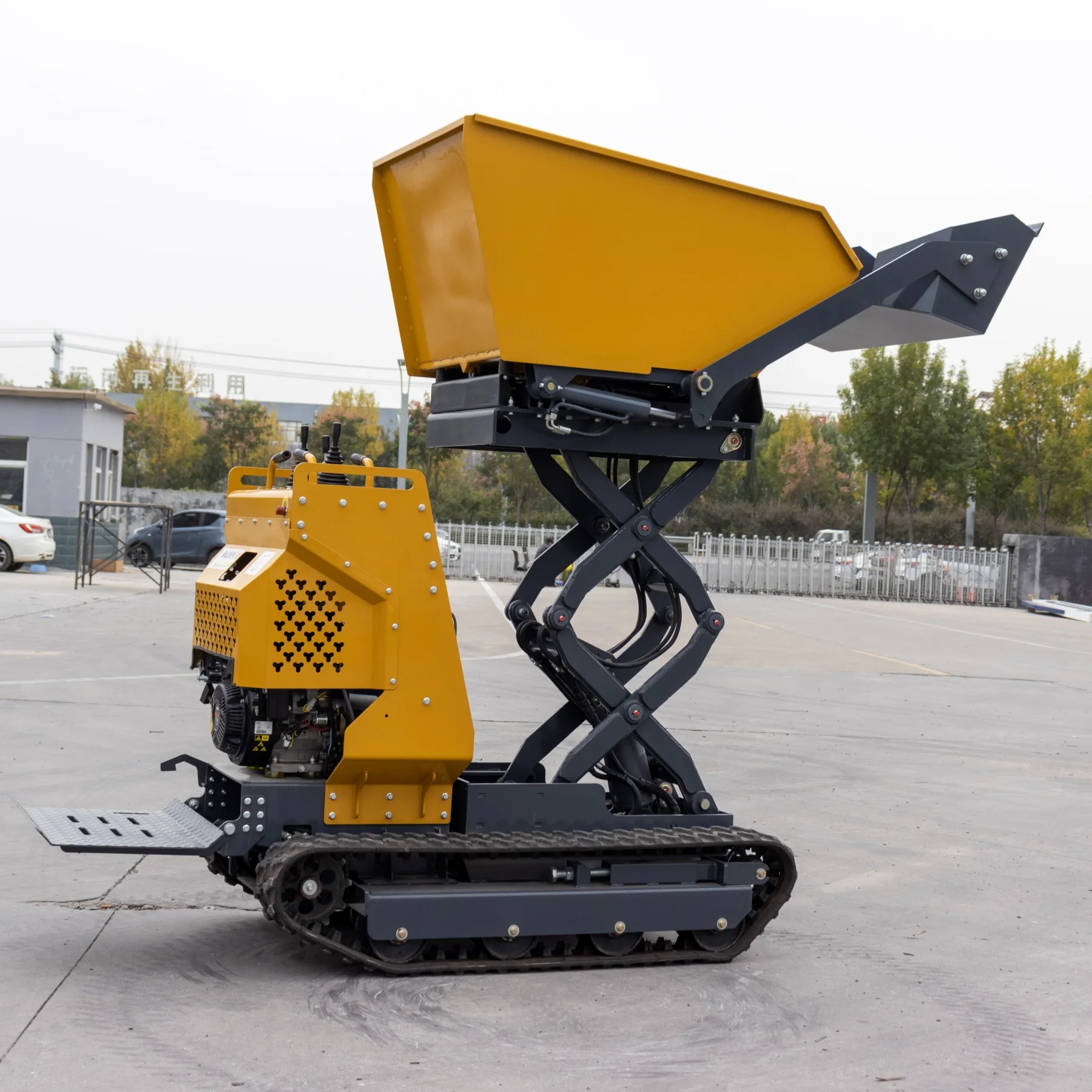 Epa B & S Engine Mini Dumper Cingoli Sollevamento 1500Mm 13.5Hp Mini Dumper