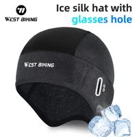 WEST BIKING Cool Mesh Cycling Caps For Men Anti-UV Running Mountaineering Summer Beanie Motorcycle MTB Bike Hat Under Helmet 1