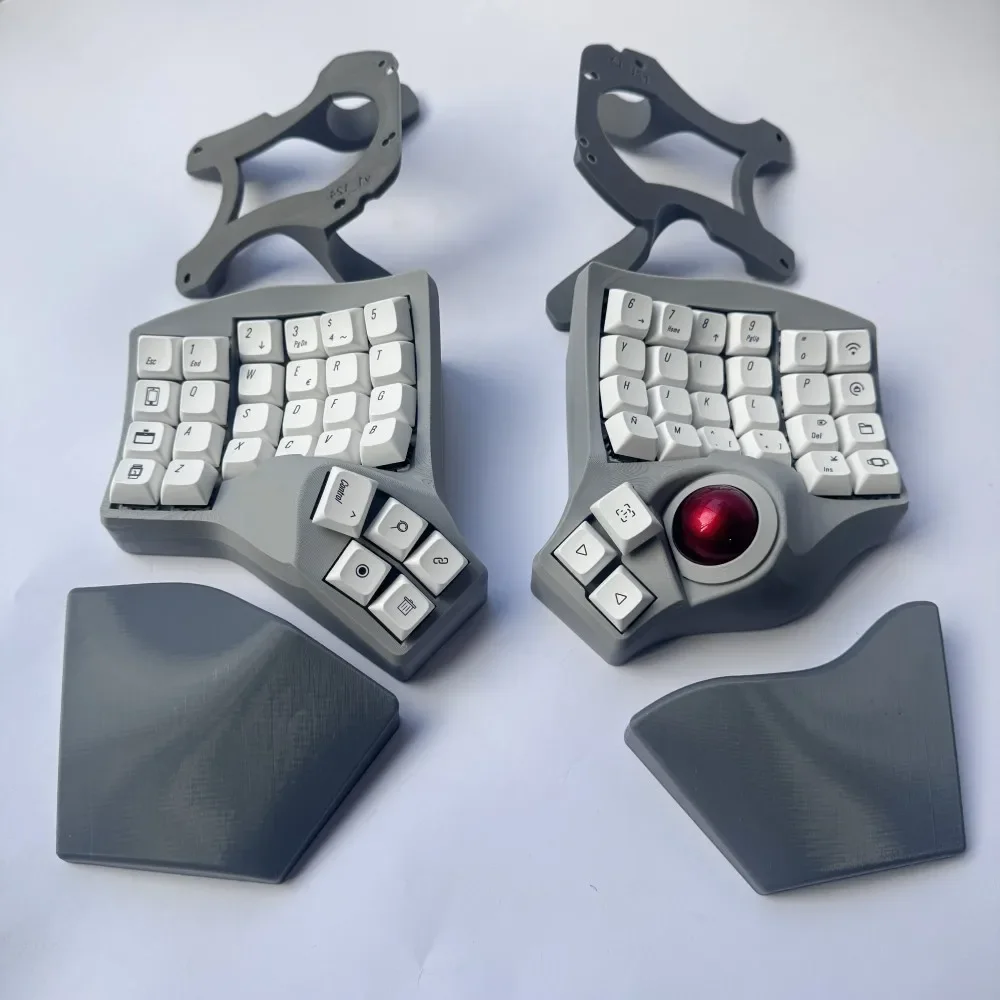 Charybdis-人間工学に基づいたメカニカルキーボード,湾曲したトラック