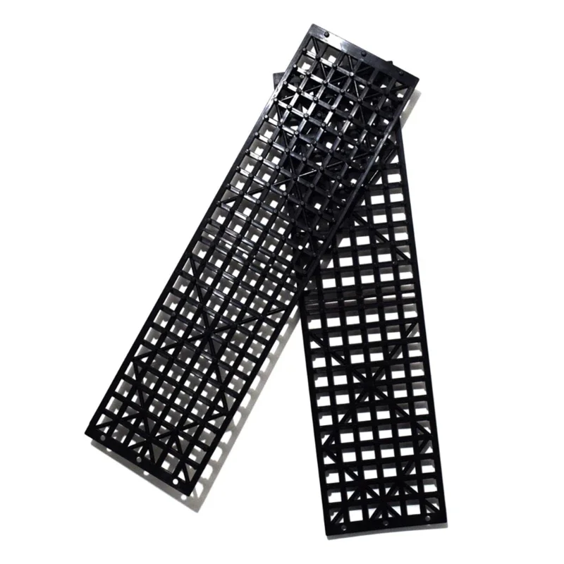 Off-Road Anti-skid Chain Traction Boards 1 Pair Recovery Track Mat for Car Truck Tire Traction Sand Mud Snow Ladder Ramp traction boards
