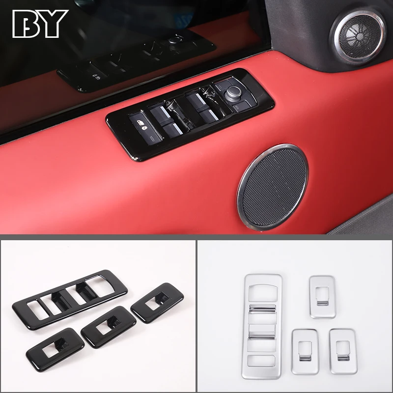 

4 шт., хромированные кнопки для стекла автомобиля Land Rover Range Rover Sport 2014-2017