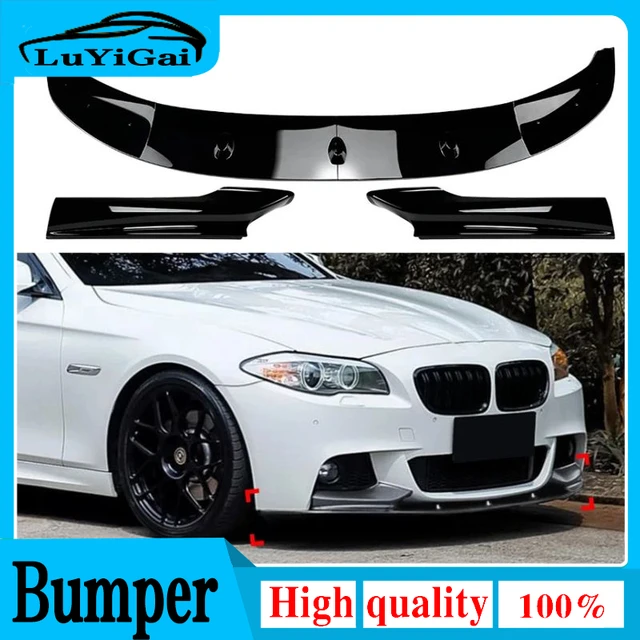 For BMW 5 Series F10 535i 528i M Sport 2011 2012 2013 2014 2015 2016 Front  Bumper Lip High Quality ABS Glossy Black Body Kit - AliExpress