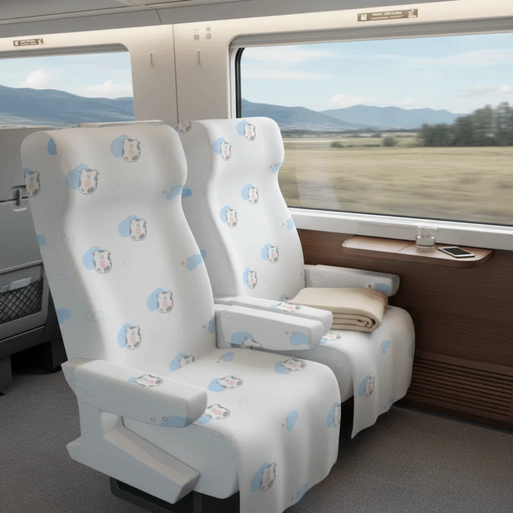 5Bags Hygienic Disposable Seat Covers Portable Dirt-proof Non-woven Fabric Cover Breathable Lightweight Dust-proof Cover Taxi