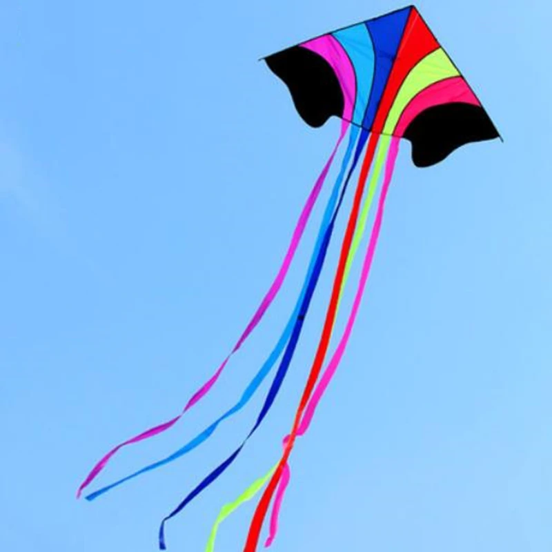 High-Quality Rainbow Eagle Kite for Kids - Durable Ripstop Nylon Fabric and Strong Line rainbow kite