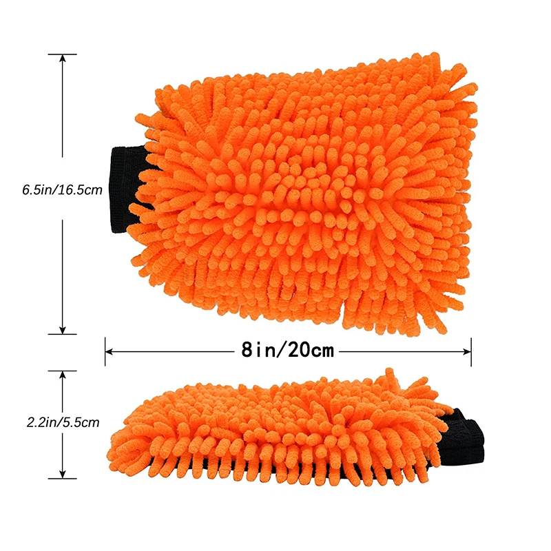 Microfiber Car Mitt Car Cleaning Gloves Waterproof Car Wash Microfiber Chenille Gloves