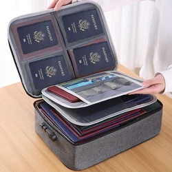 Multifunctional Secure Briefcase for Organized Travel and Office Essentials (Grey With Lock)