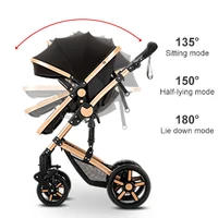 Poussette pour bébé, poussette 3 en 1, poussette pliable, poussette légère, poussette de luxe, poussette haute, poussette pour nouveau-né, landau, poussette avec sac à langer, poussette avec siège auto 3