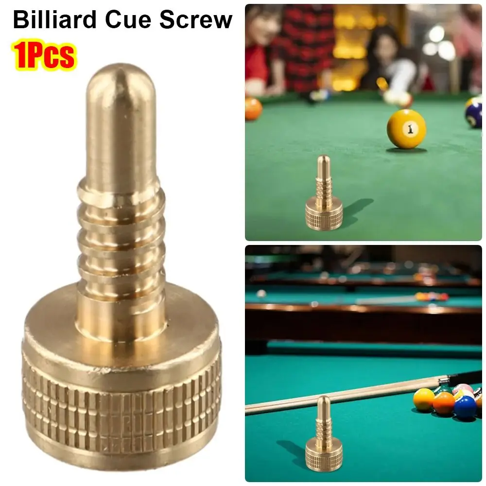 1Pcs Billiard Cue Screw Pool Cue Extension Screw Brass Cue Weight Bolts For Billiards Players Snooker Billiard Accessories