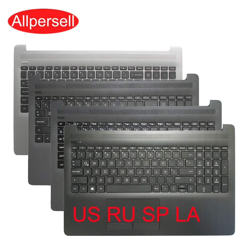 

Для ноутбука HP 15-DA 15-DB 15S-DR TPN-C135 C136 250 255 G7 15G-DX, верхняя крышка клавиатуры, упор для ладони, телефон с сенсорной панелью