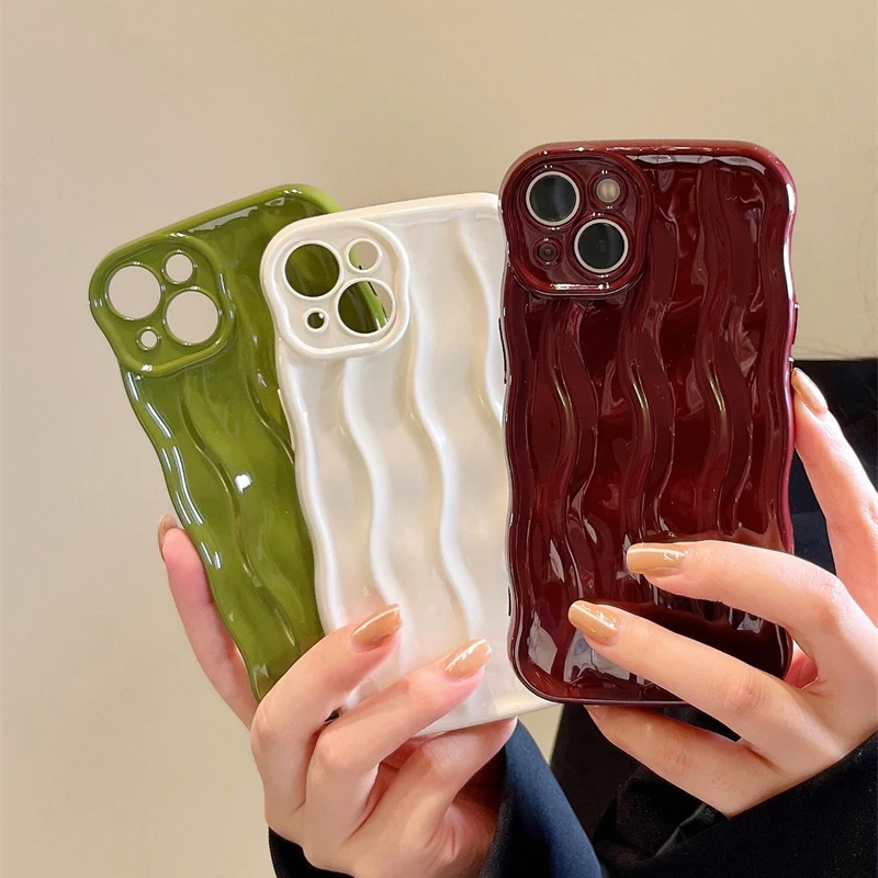 Fashion Wave Fold Pattern Case for iPhone