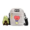 BT21 Cooky Tata Koya RJ Shooky Man Chimmy Cute Cartoon Casual Versatile Korean Style Student Shoulder Crossbody Bag Canvas Bag