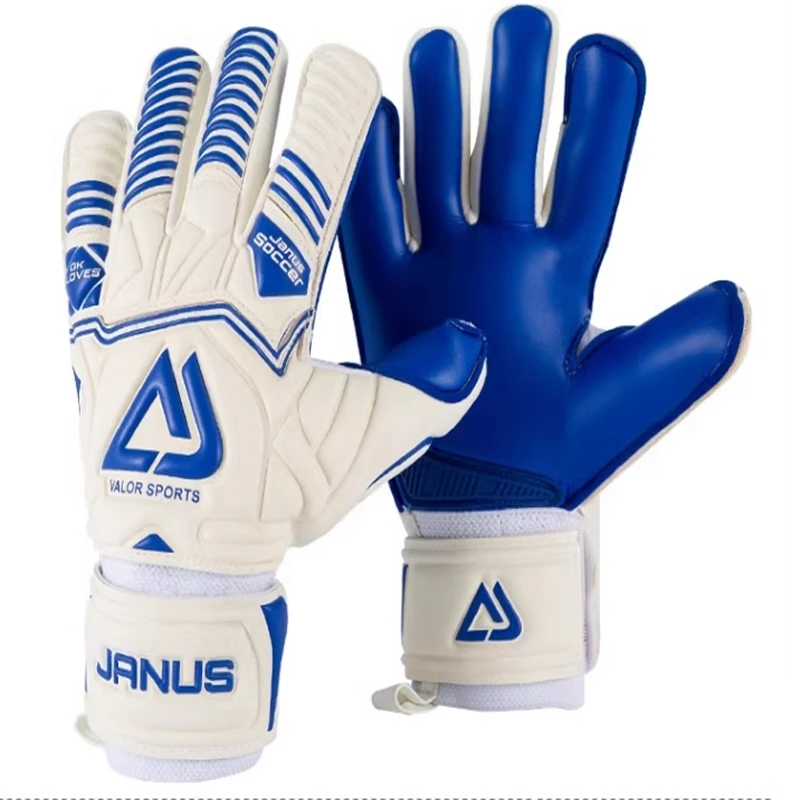 

Professional Match Grade Goalie CONTACT Full Latex Finger Protection Removed Inseam Adults Match Grade Soccer Goalkeeper Gloves