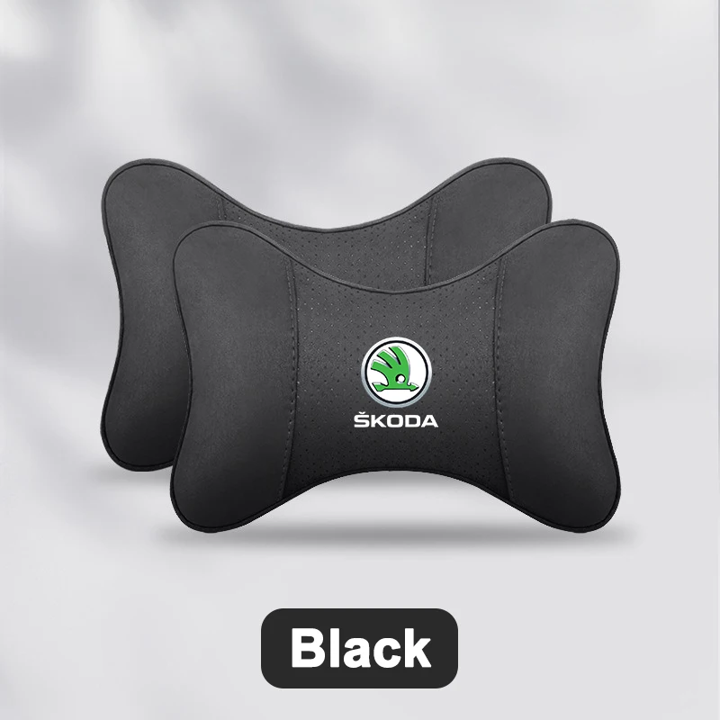 자동차 좌석 머리 받침 베개 목 지지대 보호 쿠션 Skoda Octavia Superb Rapid Kodiaq Karoq Fabia Kamiq Roomster Citigo 용