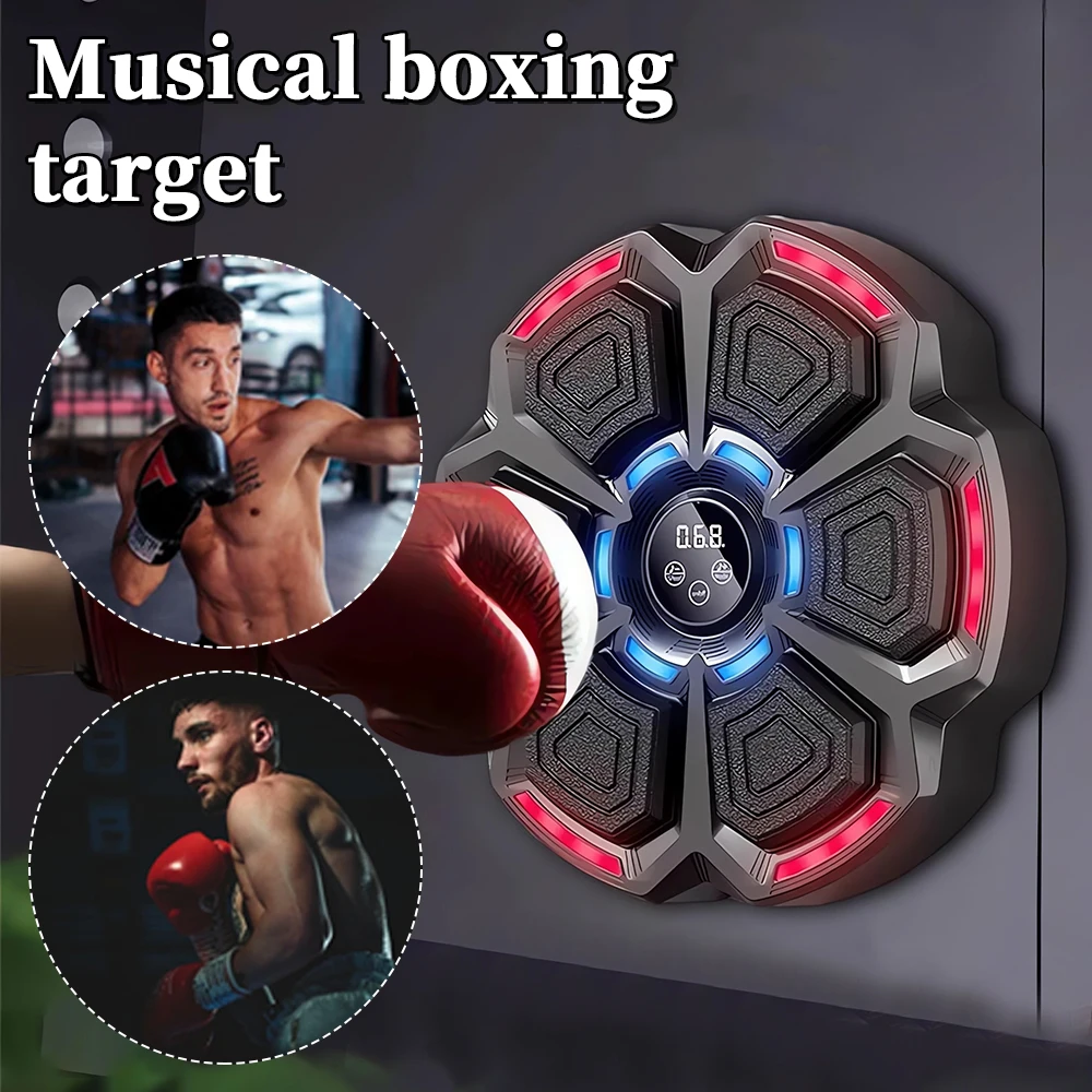 Music Boxing Machine Boxing Workout Machine Adjustable Speed Wall-Mounted Exercise Equipment Type C Rechargeable for Adults Kids 5