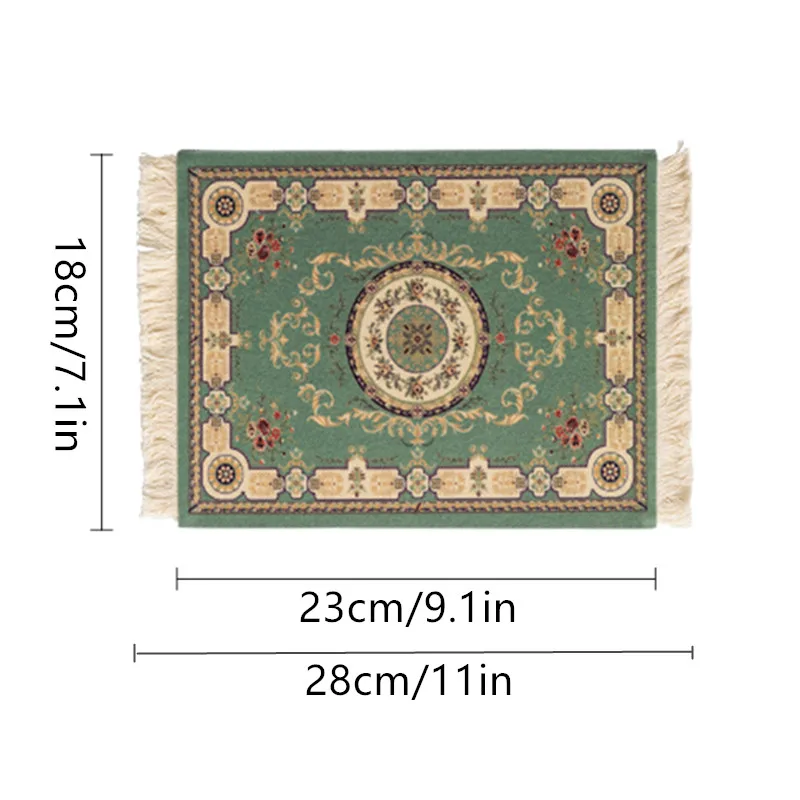 280 X 180mm Teppich-Mausmatte Mousepad Gewebter Teppich Mauspad im Persischen Stil Gummimatte Deko-Geschenk für Computer Tablet-Matte – Detail 4