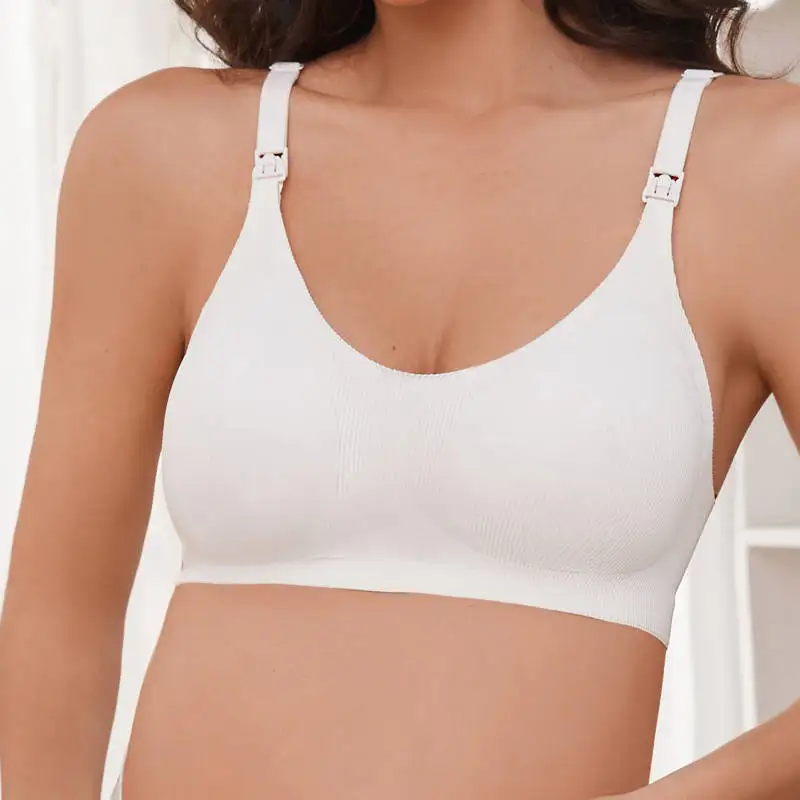 Women'S Non Steel Ring Comfortable Seamless Texture Underwear, Beautiful Back Gathered, Adjustable Nursing Bra 5