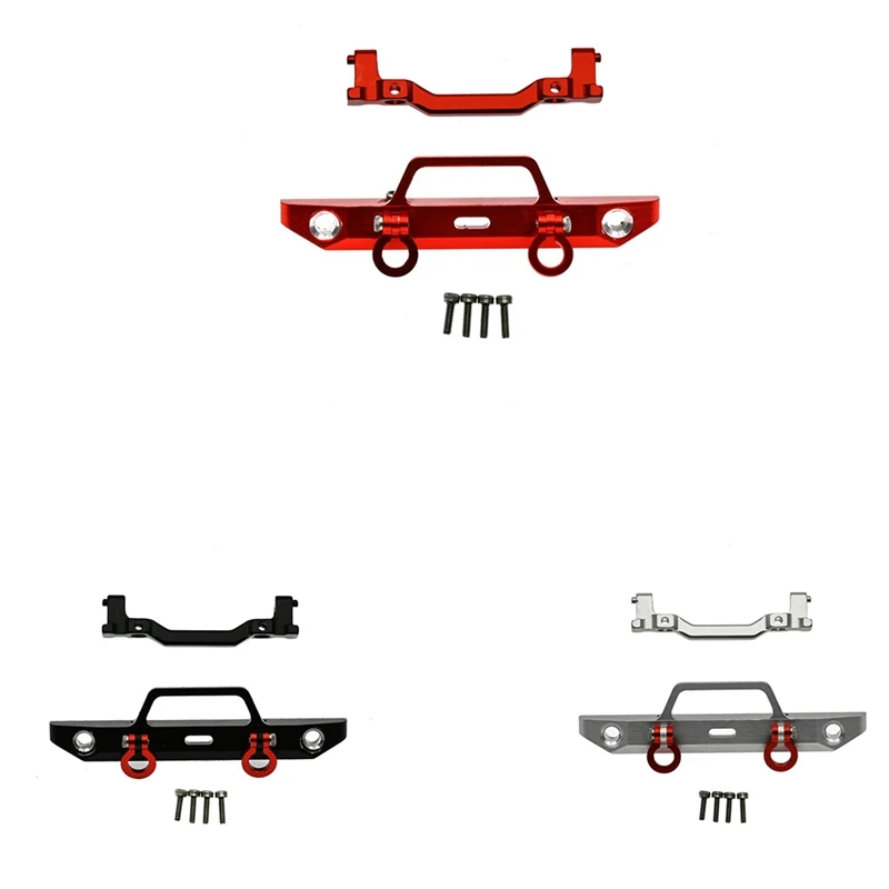 Metal Front Bumper With Mount Bracket For Axial SCX24 90081 Deadbolt 1/