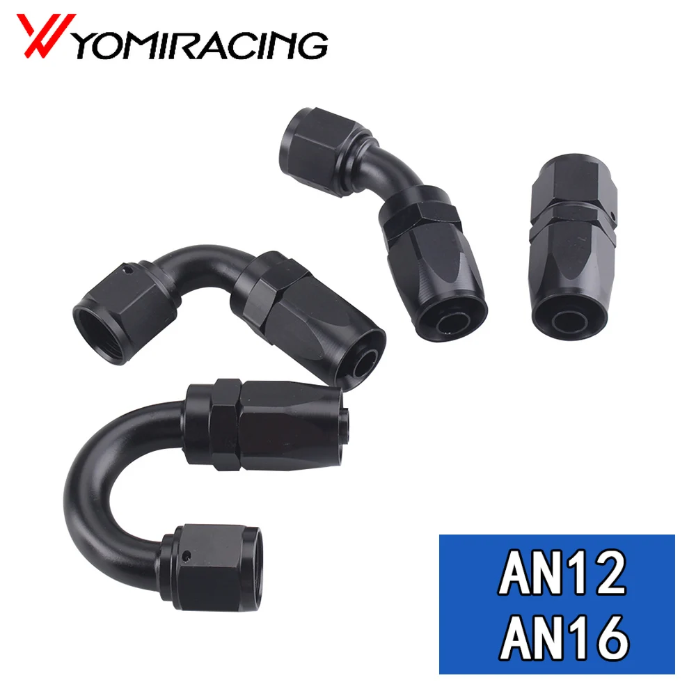 Aeromotive Hose Ends, Straight, 45°, 90°, 180° | AN-12 Fuel Lines (15661)