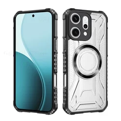 Heavy Duty Rugged Shockproof Protective Back Cover Case for Reno 12F 5G (Black)