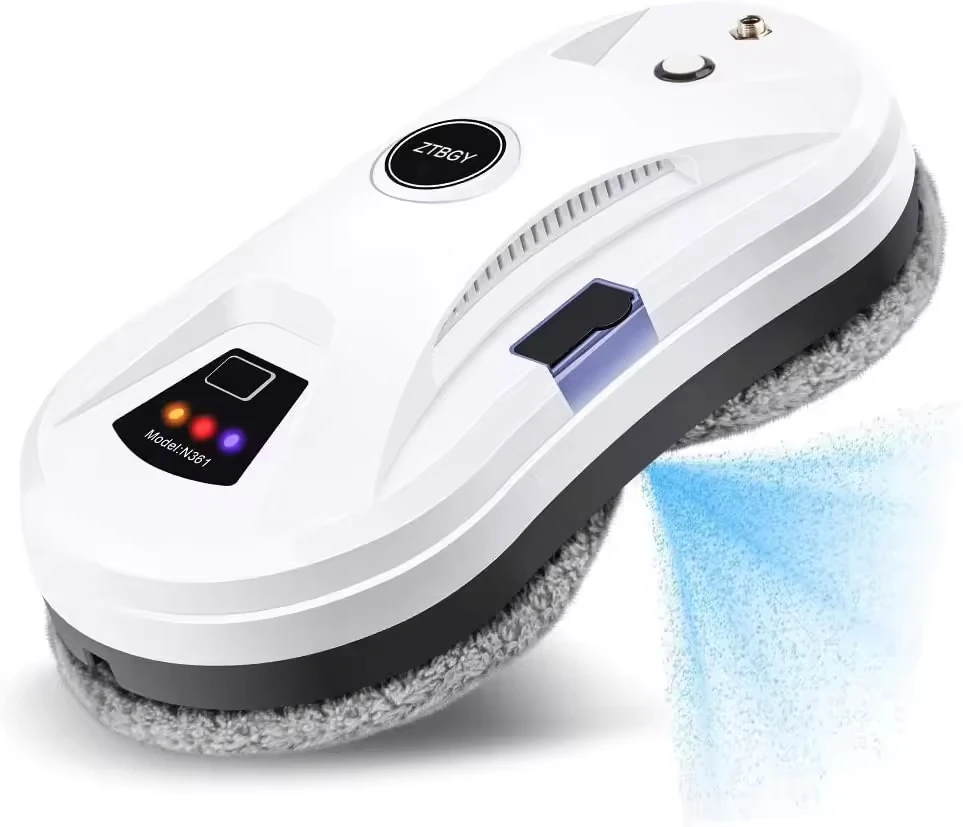 Rechargeable Cordless Wireless Window Vacuum Cleaner Wall Glass Windows Cleaning Robot with Auto Spray 2