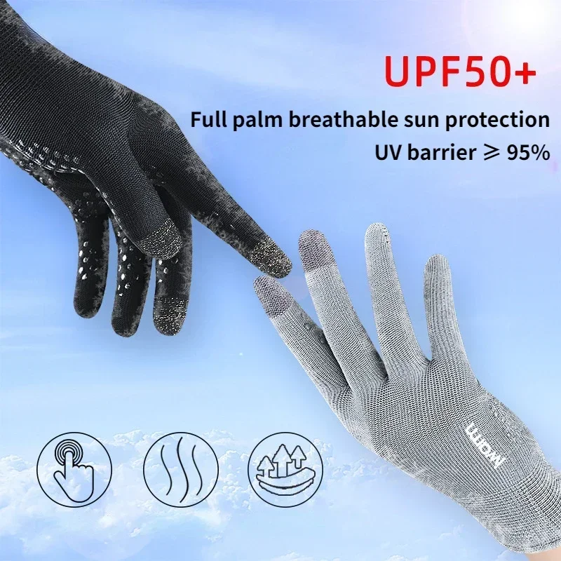Anti-ultraviolet Outdoor Sports Running Glove Warm Touch Screen Gym Fitness Full Finger Glove For Men Women Knitted Magic Gloves 5
