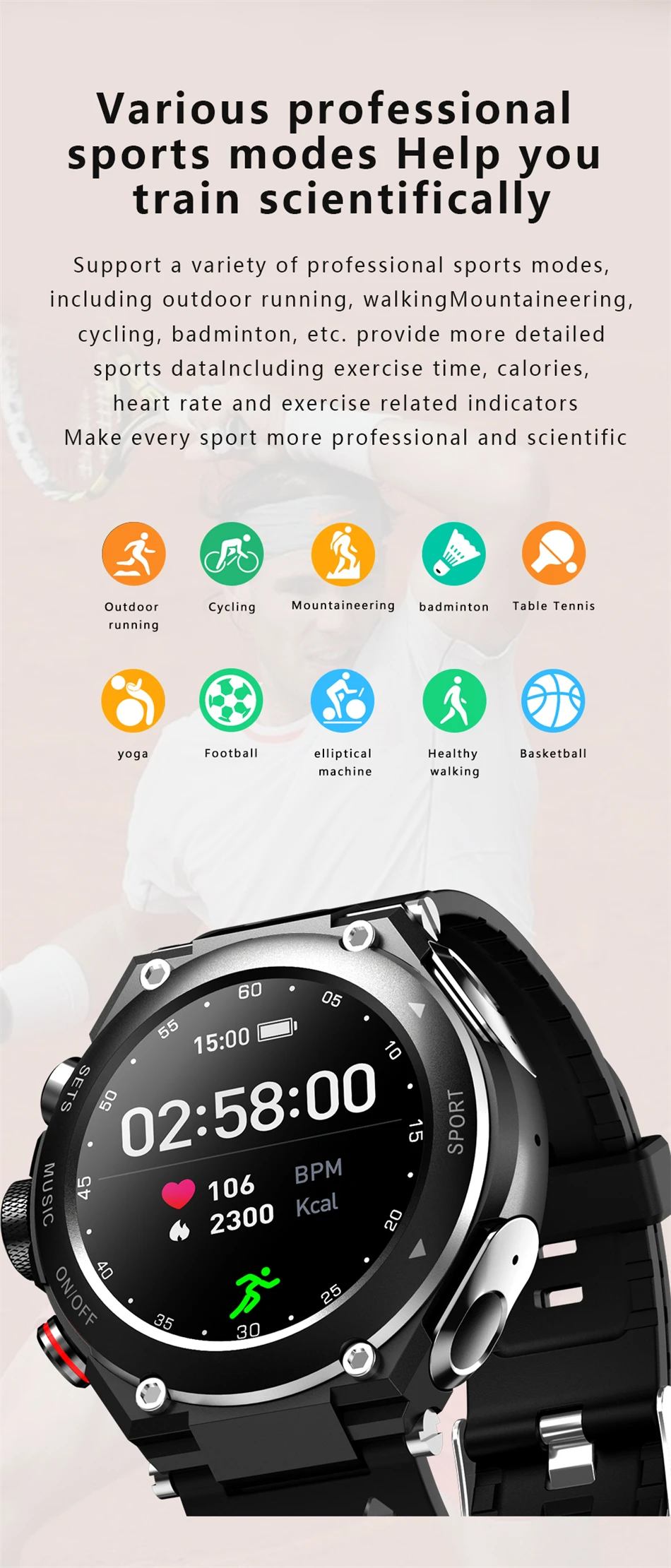 Smart Watch Bluetooth Headset