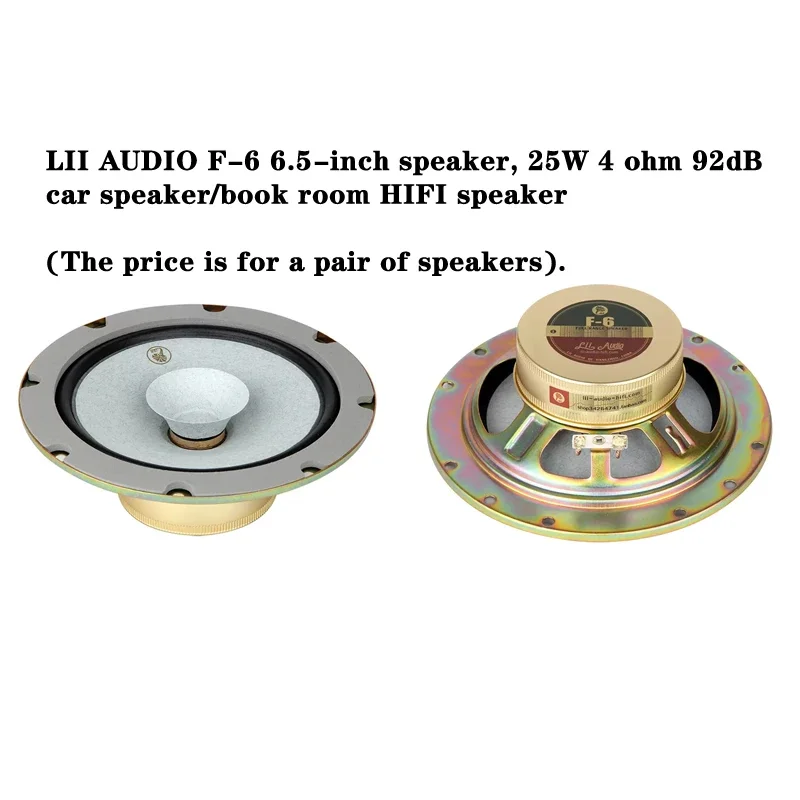 Speaker belajar/mobil LII AUDIO F-6 25W ohm 92dB inci