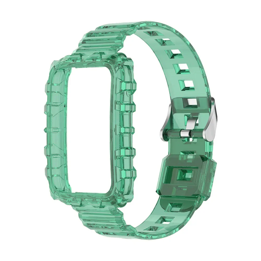 Soft Silicone Transparent TPU Sport Strap with Protective Case