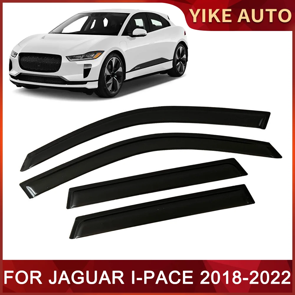 

Оконный козырек для JAGUAR I-Pace 2018-2022, дверной козырек с защитой от ветра, солнца, дождя, боковые окна, ветровые дефлекторы, автозапчасти
