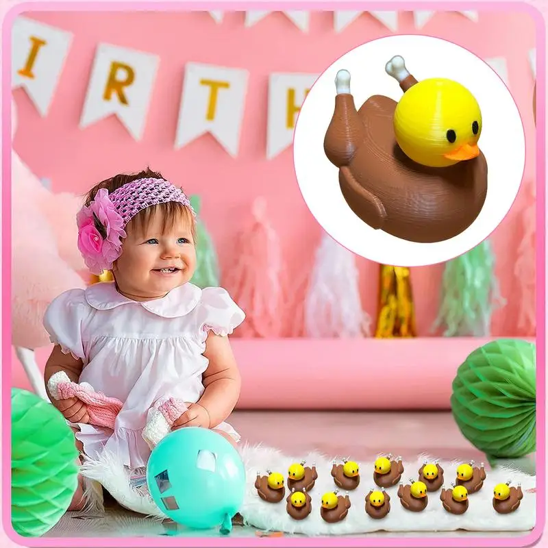 Turkey Ducks 3D Printed Thanksgiving Themed Ducks Fall Table Centerpiece Holiday Favors Thanksgiving Toddler Toys for Kids