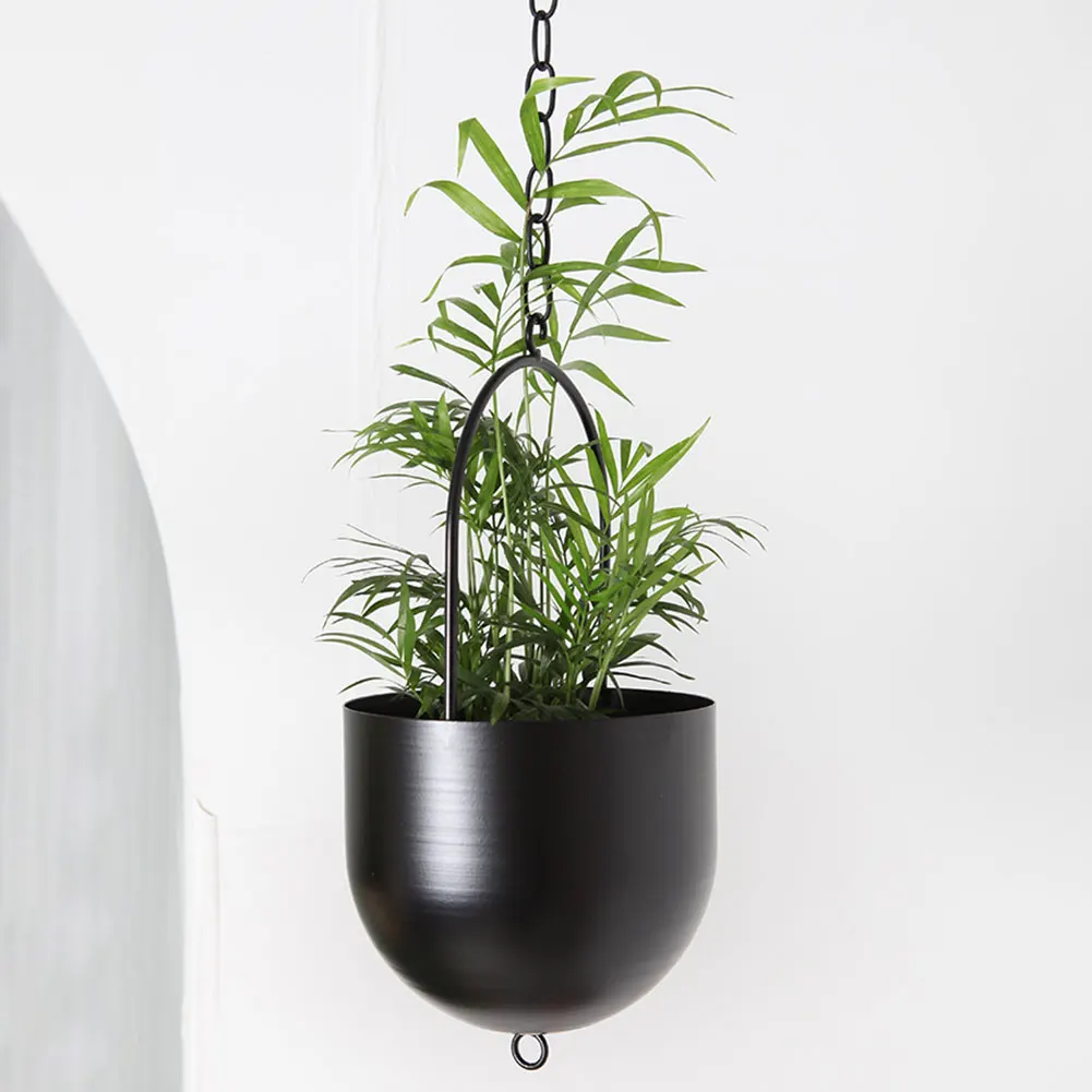hanging flower pots creative metal plant baskets