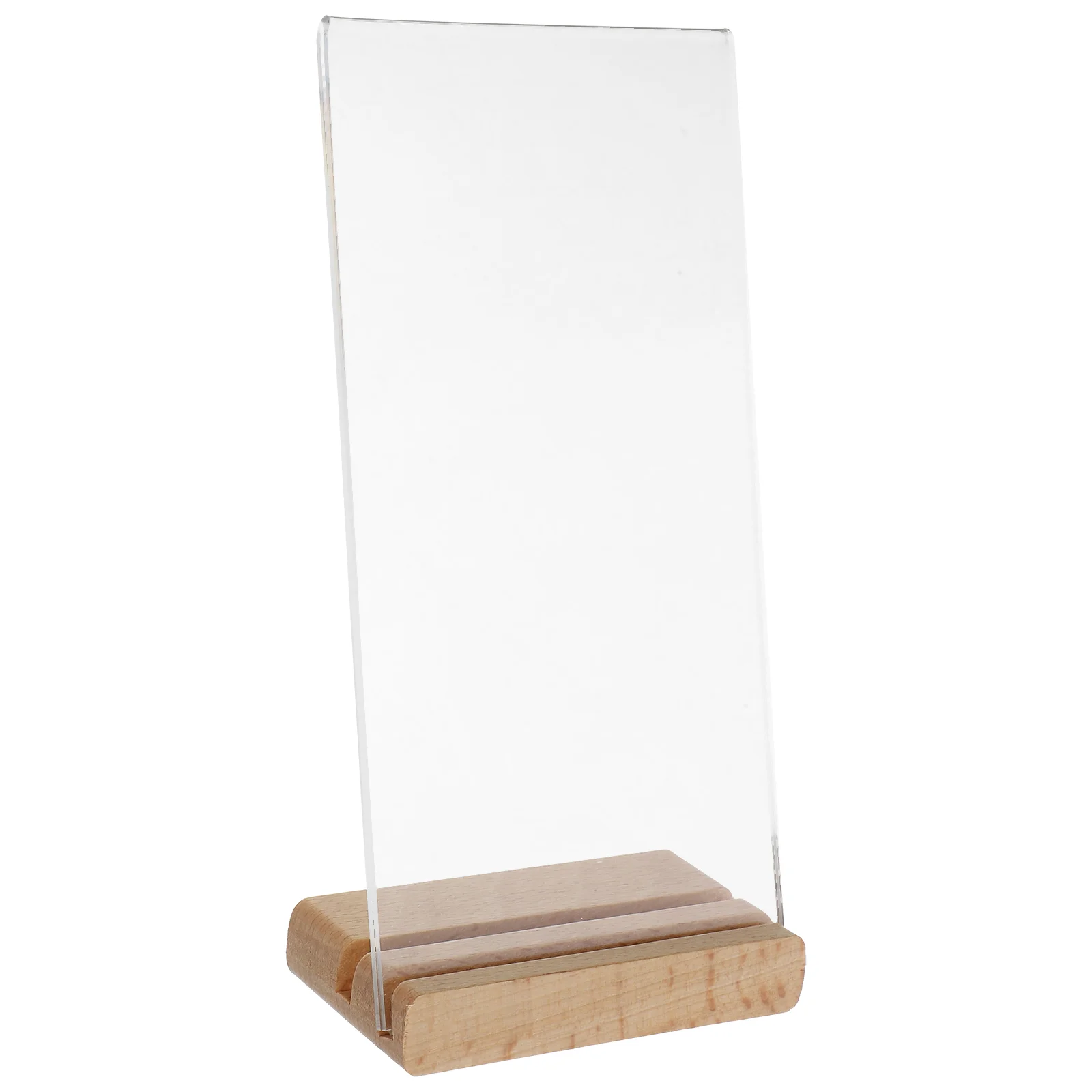 

Acrylic Label Shelves Clear Show Rack Paper Brochure Display Holders Restaurant Table Stand Signs For Wedding
